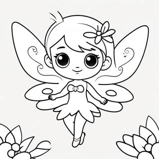 Pagina Para Colorear De Una Hada Chibi Con Alas Brillantes 29208 6371