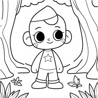 Pagina Para Colorear De Steven Universe En Un Bosque Magico 29575-6440