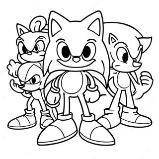 Pagina Para Colorear De Sonic Con Amigos 2-2718