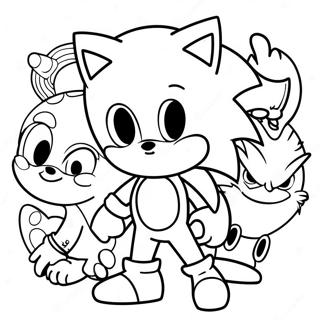 Pagina Para Colorear De Sonic Con Amigos 2-2719