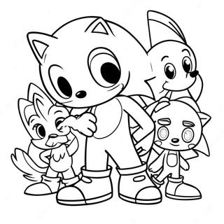 Pagina Para Colorear De Sonic Con Amigos 2-2720