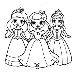 Princesas De Disney En Disfraces De Halloween Para Colorear 30217-6578