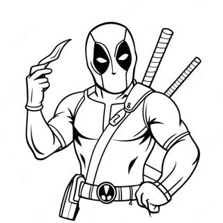 Deadpool Páginas para colorear