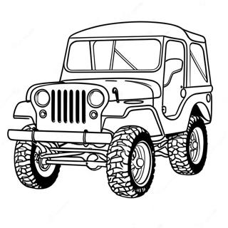 Pagina Para Colorear De Un Jeep Clasico Fuera De Carretera 30812-6714