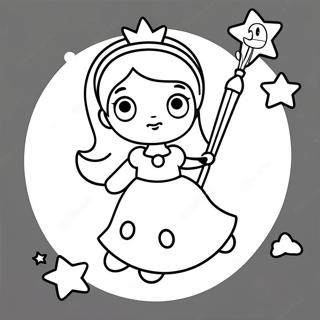 Pagina Para Colorear De Rosalina Con Varita Magica 30908-6737