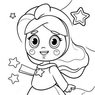 Pagina Para Colorear De Rosalina Con Varita Magica 30908-6738