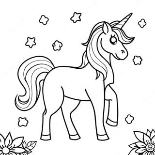 Pagina Para Colorear De Un Unicornio Magico 31184-6796