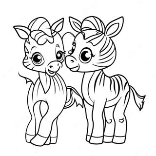 Divertida Cria De Cebra Pagina Para Colorear 32022 6988