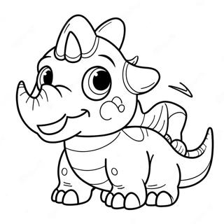 Triceratops Páginas Para Colorear