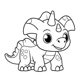 Lindo Triceratops Pagina Para Colorear 32284-7034