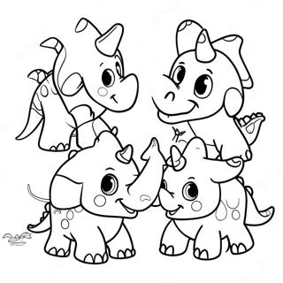 Triceratops Páginas para colorear