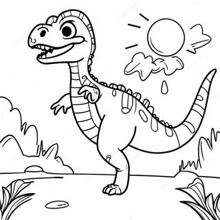 Velociraptor Páginas para colorear