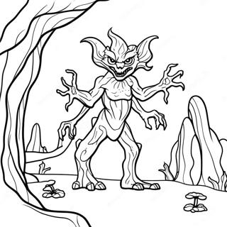 Demogorgon En Las Sombras Pagina Para Colorear 32725-7135