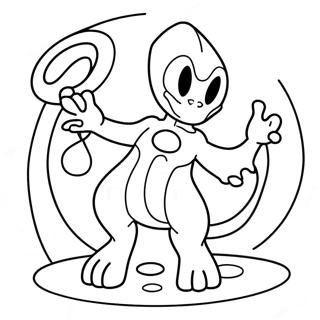 Mewtwo Con Poderes Psiquicos Pagina Para Colorear 33074-7219