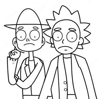 Rick Y Morty Páginas Para Colorear