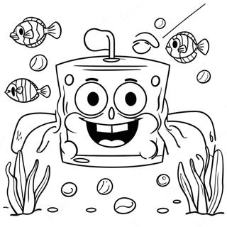 Pagina Para Colorear Aventura Submarina De Spongebob Squarepants 34085-7434