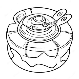 Pagina Para Colorear De La Arena De Batalla De Beyblade 34618-7556