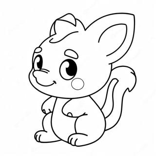 Pagina Para Colorear De Personaje De Videojuego De Animal Lindo 34971-7647