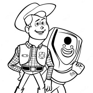 Woody Con Buzz Lightyear Pagina Para Colorear 35326-7717