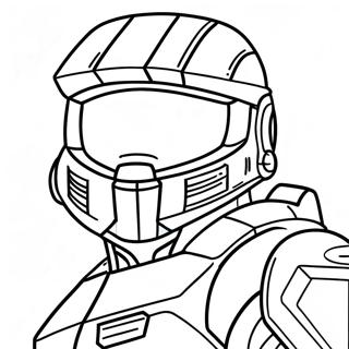 Pagina Para Colorear Del Personaje Master Chief De Halo 35683-7796