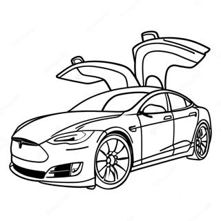 Pagina Para Colorear De Tesla Modelo S 35789-7814