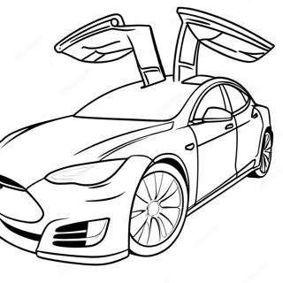 Pagina Para Colorear De Tesla Modelo S 35789-7816