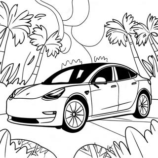 Pagina Para Colorear De Tesla Modelo 3 Coche Electrico 35790-7818