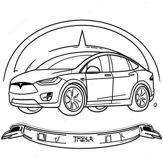 Pagina Para Colorear De Tesla Modelo X Suv Familiar 35791-7823