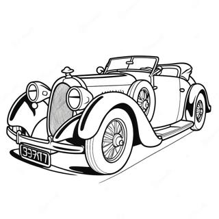 Pagina Para Colorear De Coche Bugatti Clasico 36053-7874