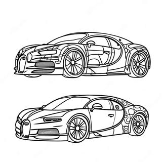 Pagina Para Colorear Del Bugatti Chiron Elegante 36055-7882