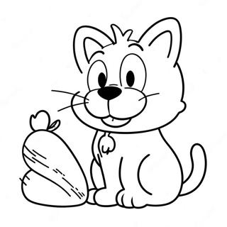 Página Para Colorear De Garfield Con Odie Páginas Para Colorear