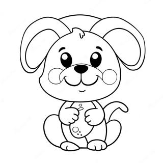 Pagina Para Colorear De Animal Bonito Sosteniendo Un Lollipop 36326-7943