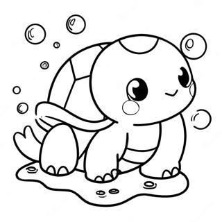 Colorear Lindos Squirtle Nadando 36598-7995