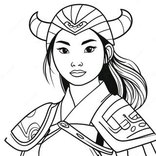 Mulan Páginas Para Colorear