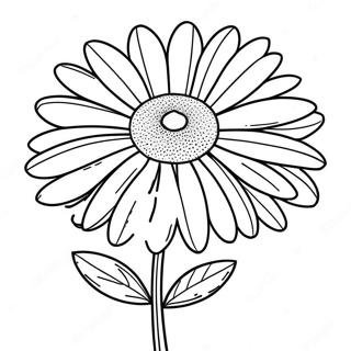 Pagina Para Colorear De Hermosa Flor De Margarita 38551-8414