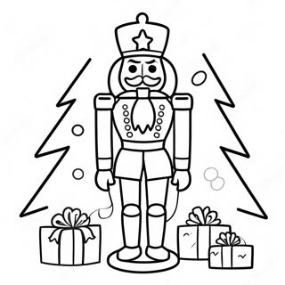 Pagina Para Colorear De Cascanueces Con Un Arbol De Navidad 38646-8448