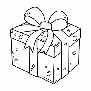 Pagina Para Colorear De Caja De Regalo Navideno Brillante 39016-8518