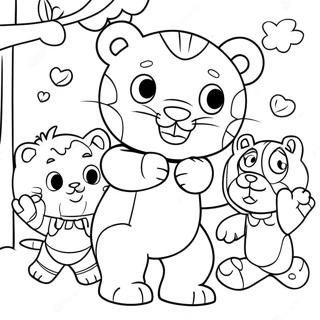 Daniel Tiger Páginas Para Colorear