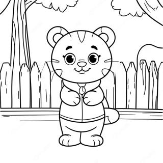 Daniel Tiger En El Vecindario Pagina Para Colorear 39457-8618