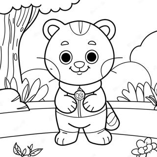 Daniel Tiger En El Vecindario Pagina Para Colorear 39457-8619