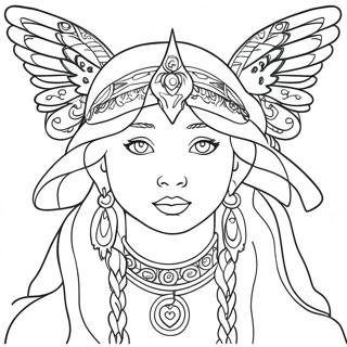 Pagina Para Colorear Del Guardian Espiritual Gentil 39551-8646