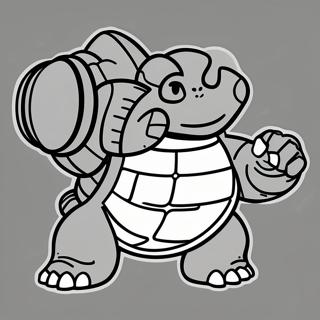 Pagina Para Colorear De Blastoise Con Canon De Agua 40830-8916