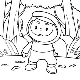 Pagina Para Colorear De Finn El Humano En Una Aventura 41002-8955