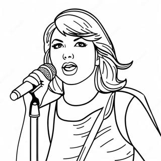 Taylor Swift Páginas Para Colorear