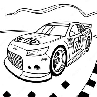 Pagina Para Colorear De Un Coche De Carreras Nascar 41820-9136