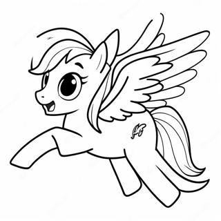 Rainbow Dash Páginas Para Colorear