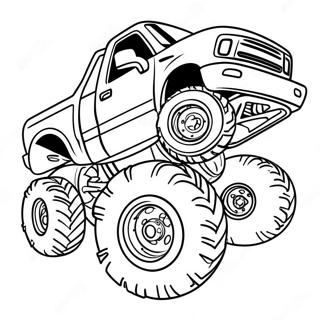 Pagina Para Colorear De Camion Monstruo Aplastando Coches 4289-1768