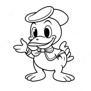 Pato Donald Páginas Para Colorear