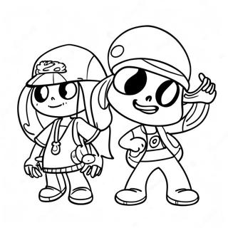 Pagina Para Colorear Del Grupo De Personajes De Splatoon 43906 9610