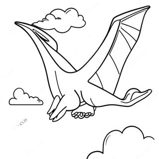 Pterodáctilo Páginas Para Colorear